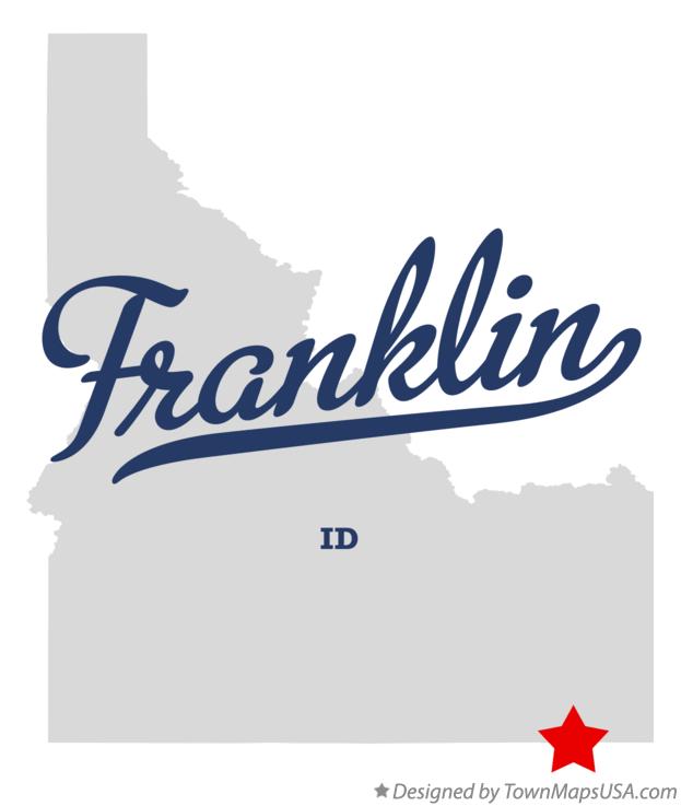 Map of Franklin, ID, Idaho