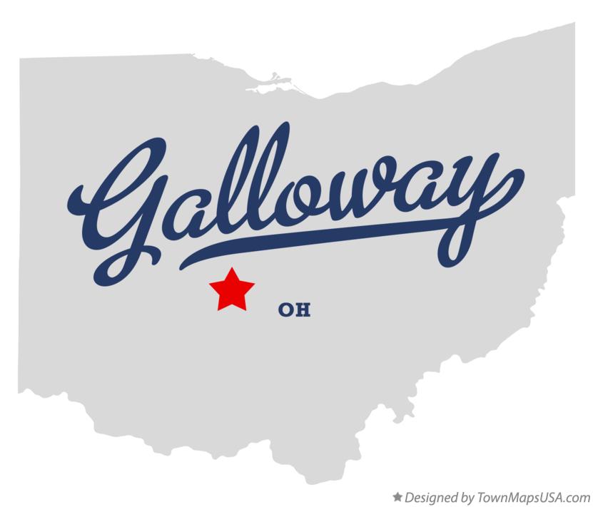 Map of Galloway, OH, Ohio