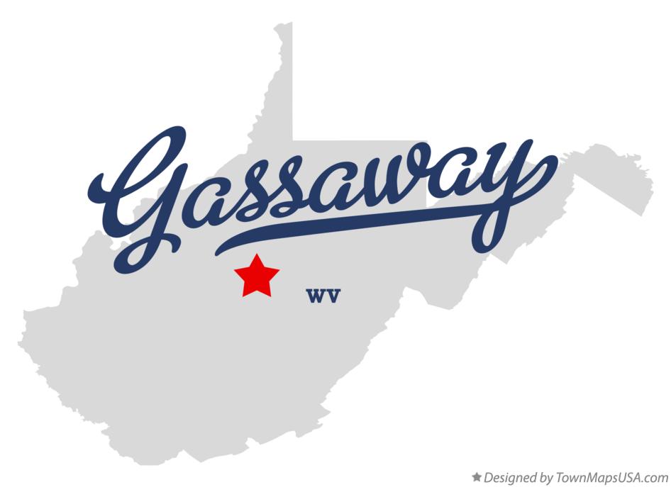 Map of Gassaway, WV, West Virginia