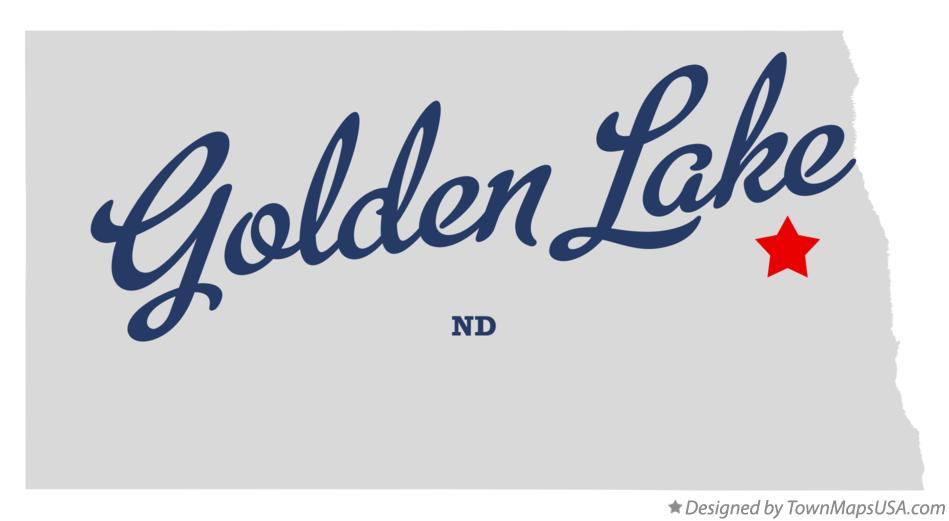 Map of Golden Lake, ND, North Dakota