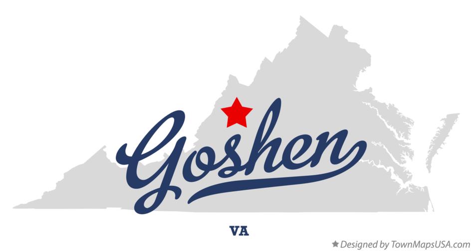 Map of Goshen, VA, Virginia