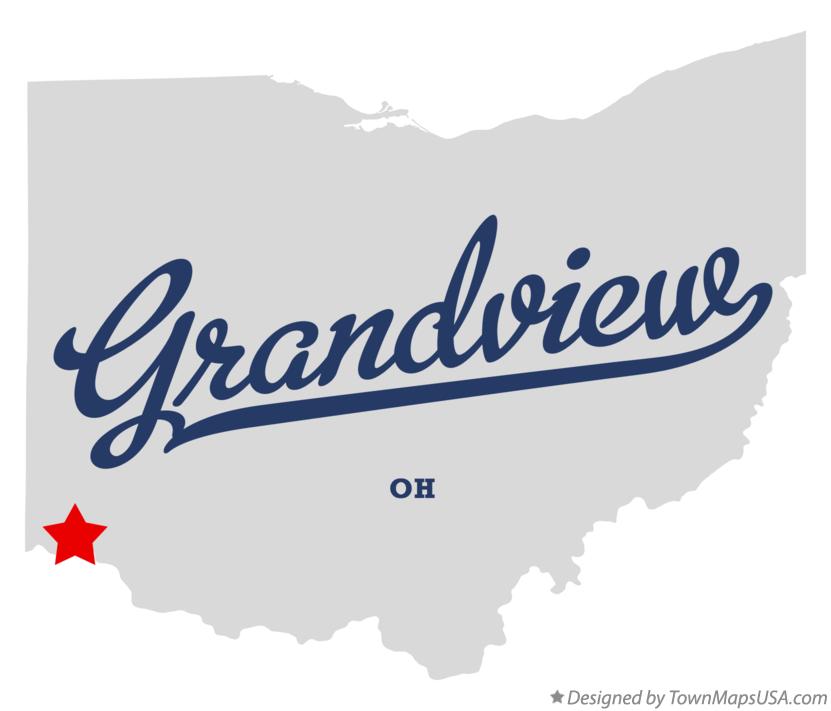 Map of Grandview, Hamilton County, OH, Ohio