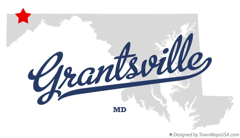 Map of Grantsville, MD, Maryland
