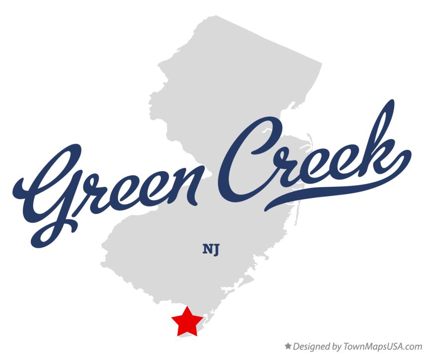 Map of Green Creek, NJ, New Jersey