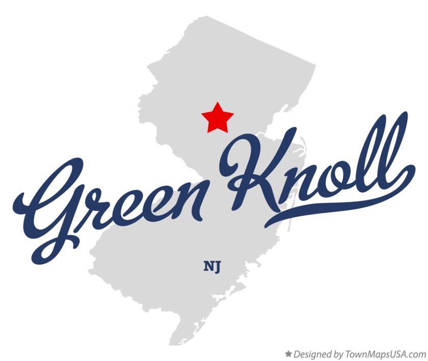 Map of Green Knoll, NJ, New Jersey
