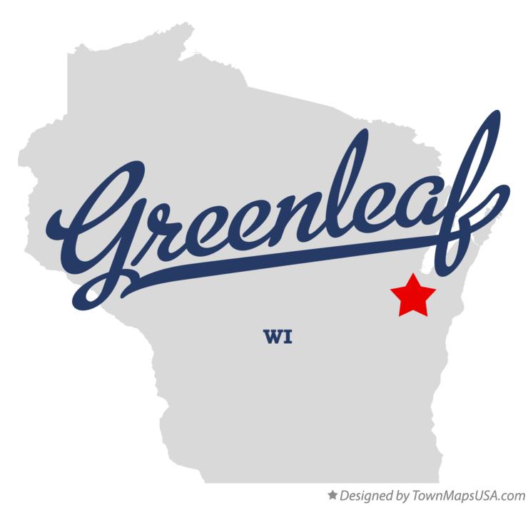 Map of Greenleaf, WI, Wisconsin