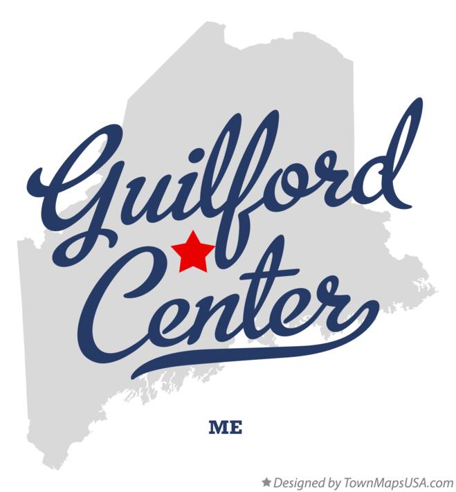 Map of Guilford Center, ME, Maine