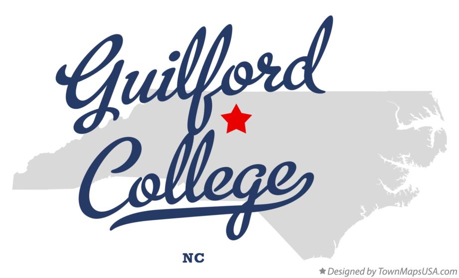 Map of Guilford College, NC, North Carolina