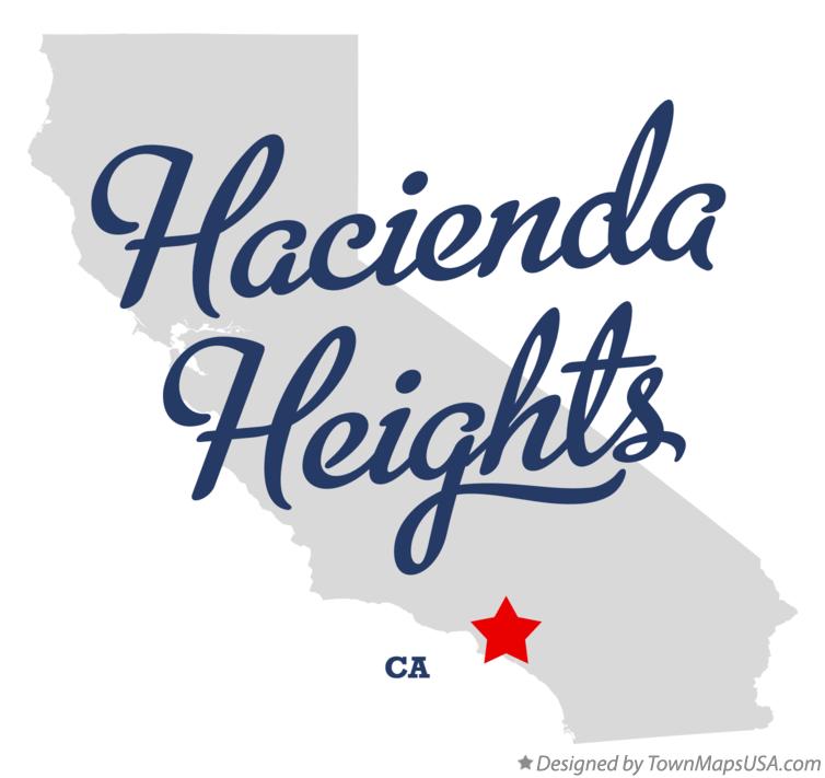 Map of Hacienda Heights, CA, California