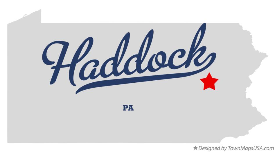 Map of Haddock, PA, Pennsylvania