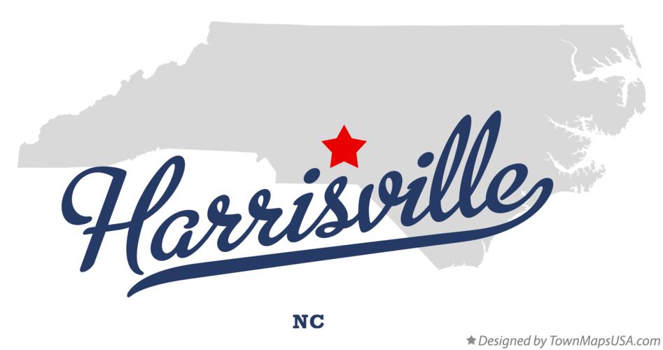 Map of Harrisville, NC, North Carolina