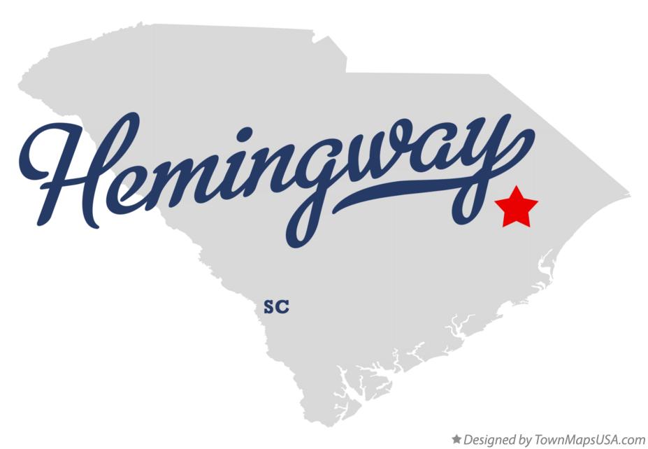 Hemingway South Carolina Map Park Houston Map