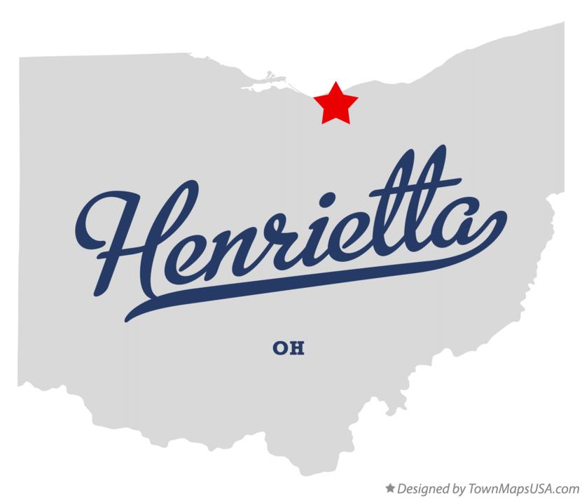 Map of Henrietta, OH, Ohio