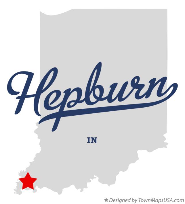 Map of Hepburn, IN, Indiana