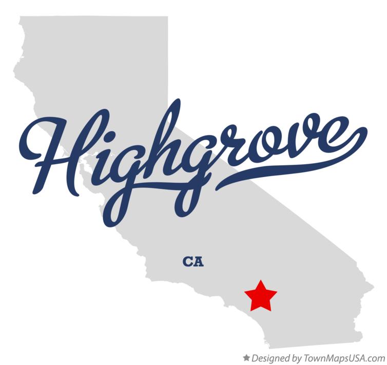 Map of Highgrove, CA, California