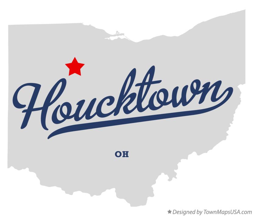 Map of Houcktown, OH, Ohio