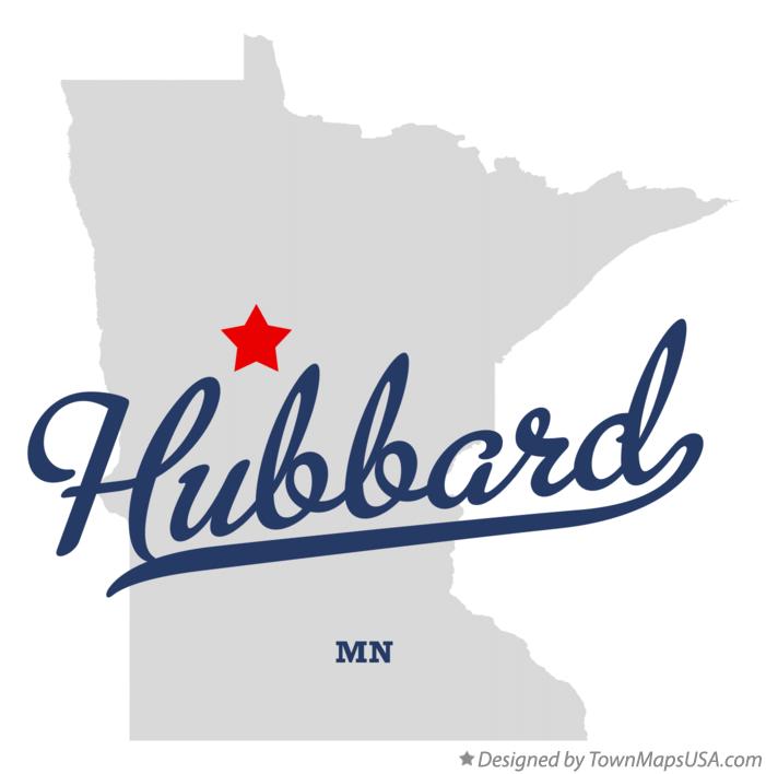Map of Hubbard, Hubbard County, MN, Minnesota
