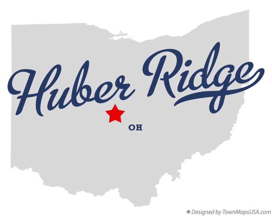 Map of Huber Ridge, OH, Ohio