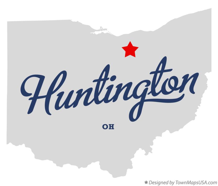 Map of Huntington, Lorain County, OH, Ohio