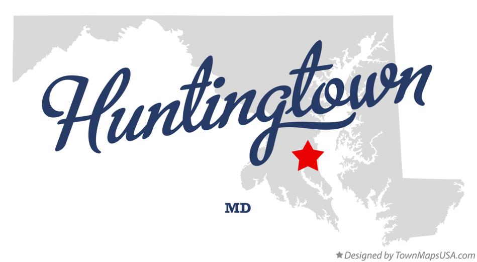 Map of Huntingtown, MD, Maryland
