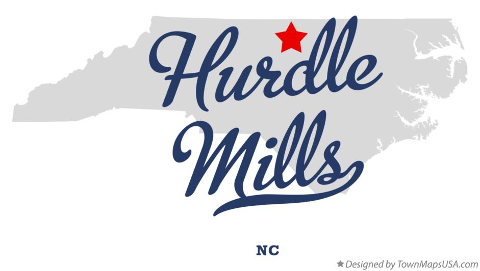 Map of Hurdle Mills, NC, North Carolina