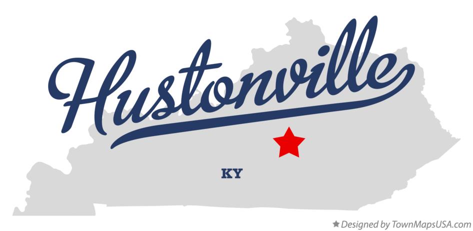 Map of Hustonville, KY, Kentucky