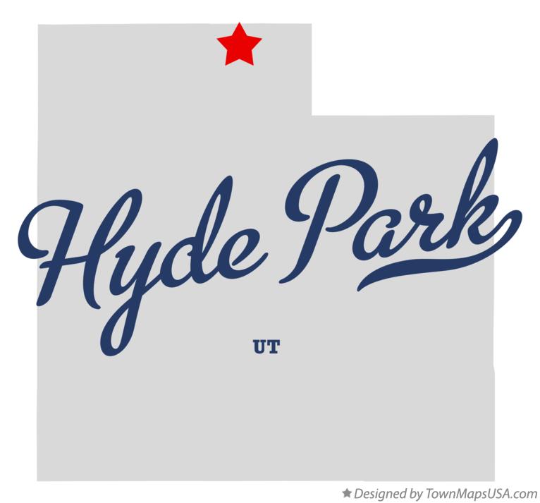 Map of Hyde Park, UT, Utah