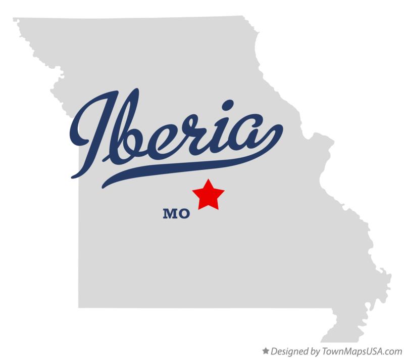 Map of Iberia, MO, Missouri
