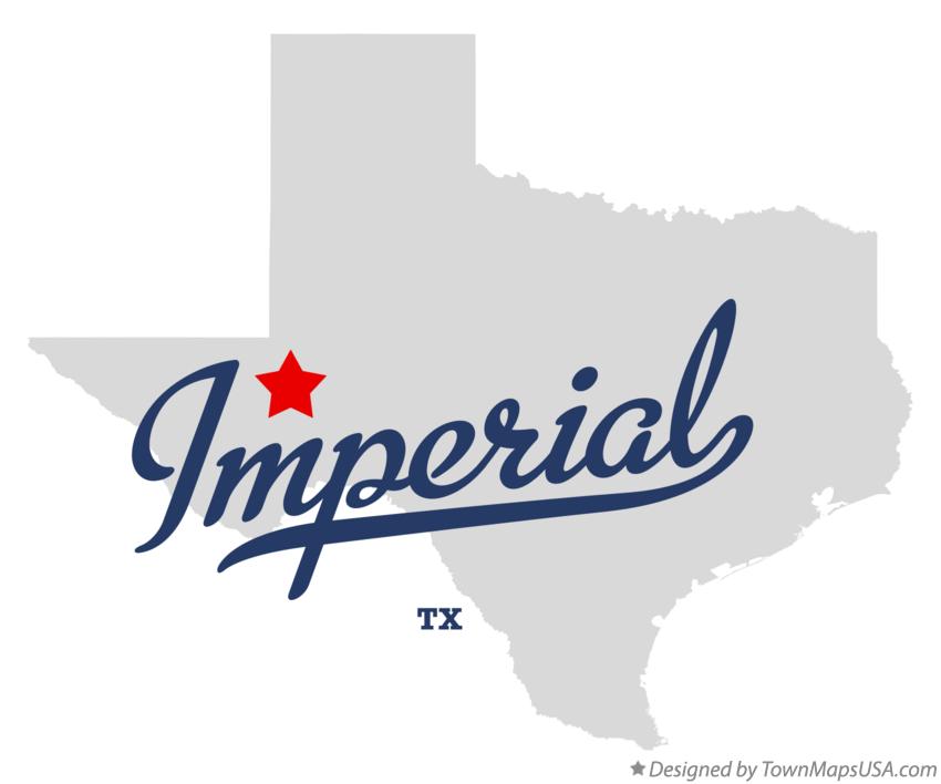 Map of Imperial, TX, Texas