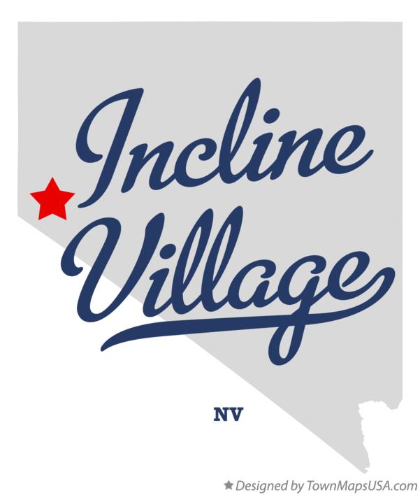 Map of Incline Village, NV, Nevada