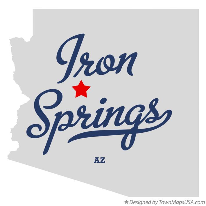 Map of Iron Springs, AZ, Arizona