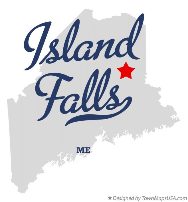Map of Island Falls, ME, Maine