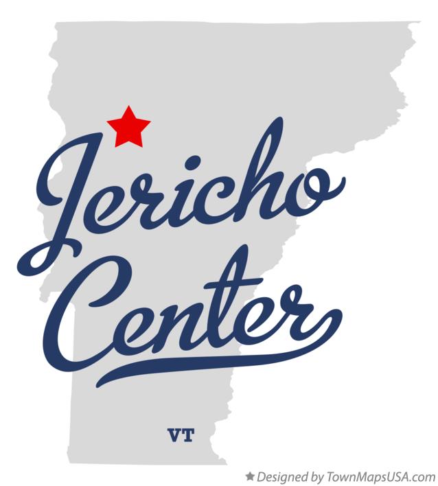 Map of Jericho Center, VT, Vermont
