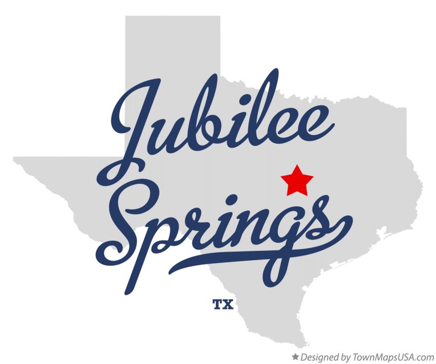 Map of Jubilee Springs, TX, Texas