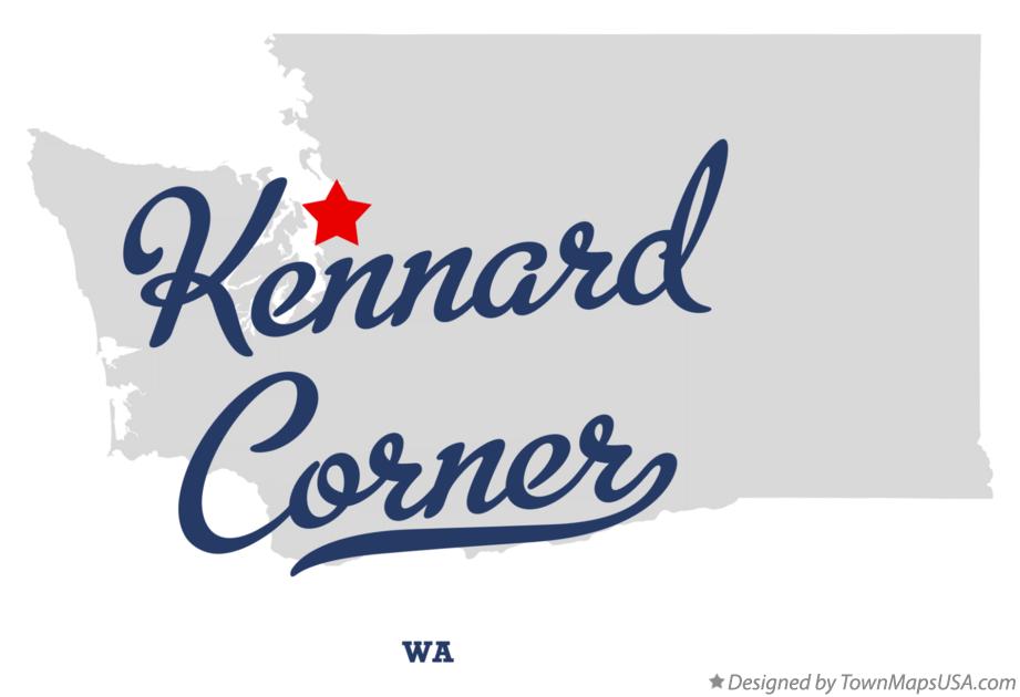 Map of Kennard Corner, WA, Washington