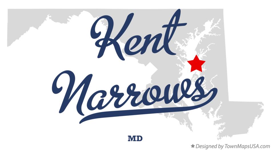 Map of Kent Narrows, MD, Maryland