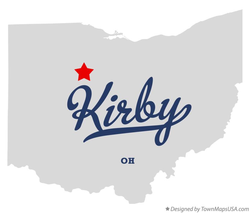 Map of Kirby, OH, Ohio