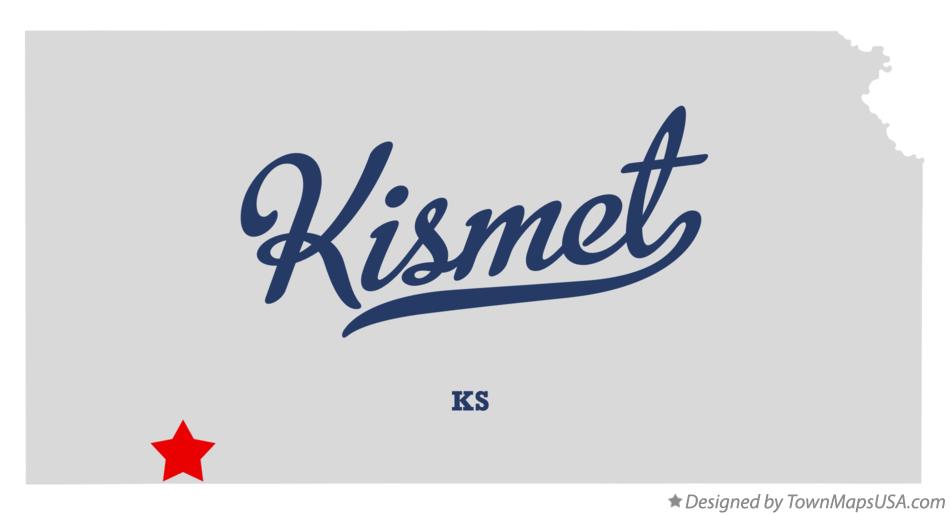 Map of Kismet, KS, Kansas