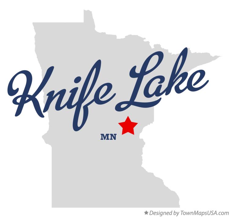 Map of Knife Lake, MN, Minnesota