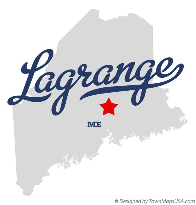 Map of Lagrange, ME, Maine