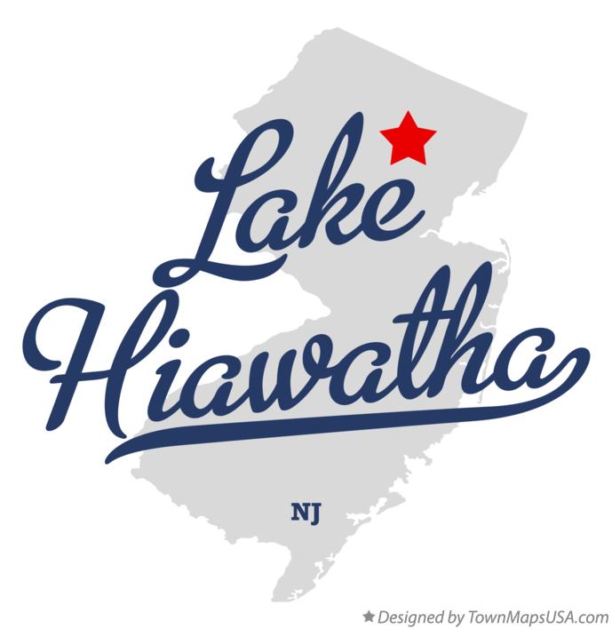 Map of Lake Hiawatha, NJ, New Jersey