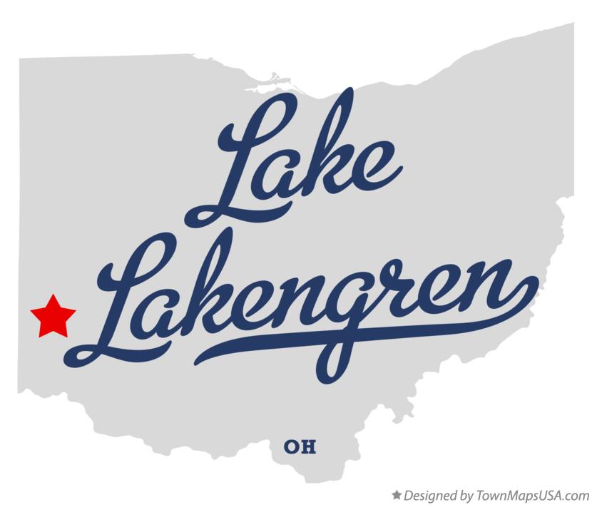 Map of Lake Lakengren, OH, Ohio