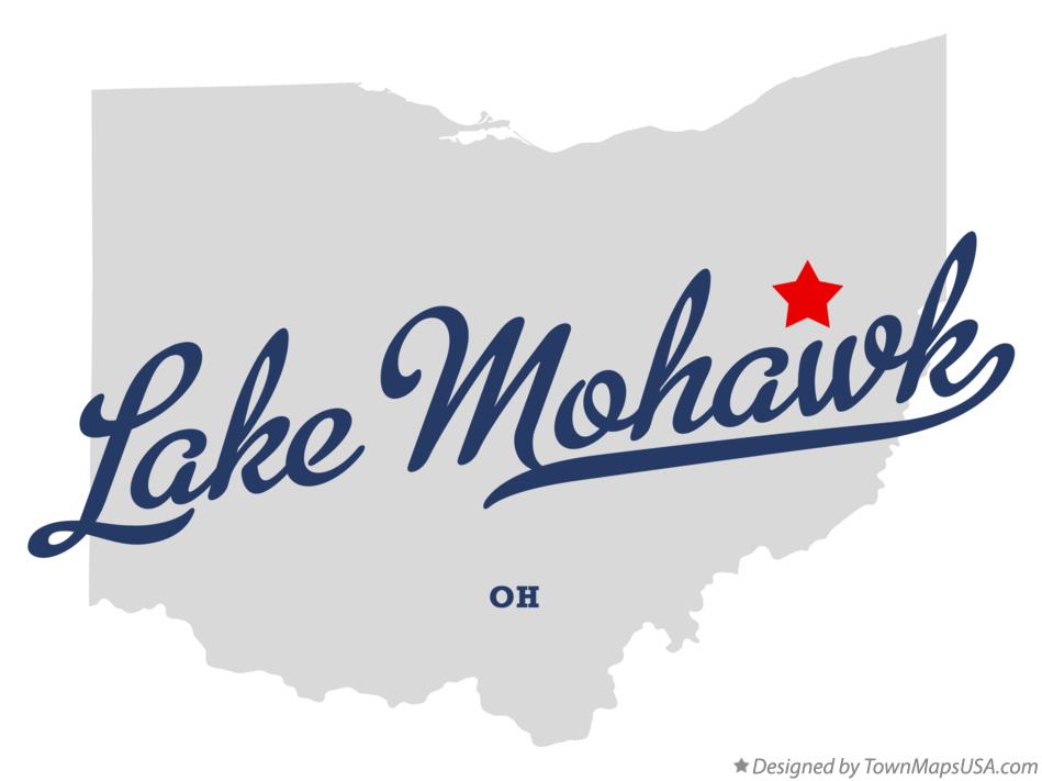 Map of Lake Mohawk, OH, Ohio