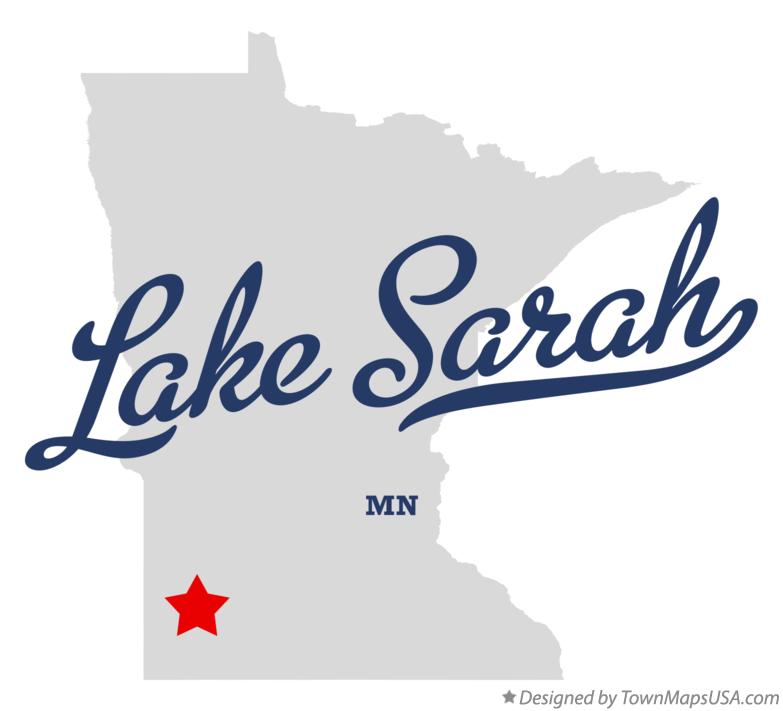 Map of Lake Sarah, MN, Minnesota