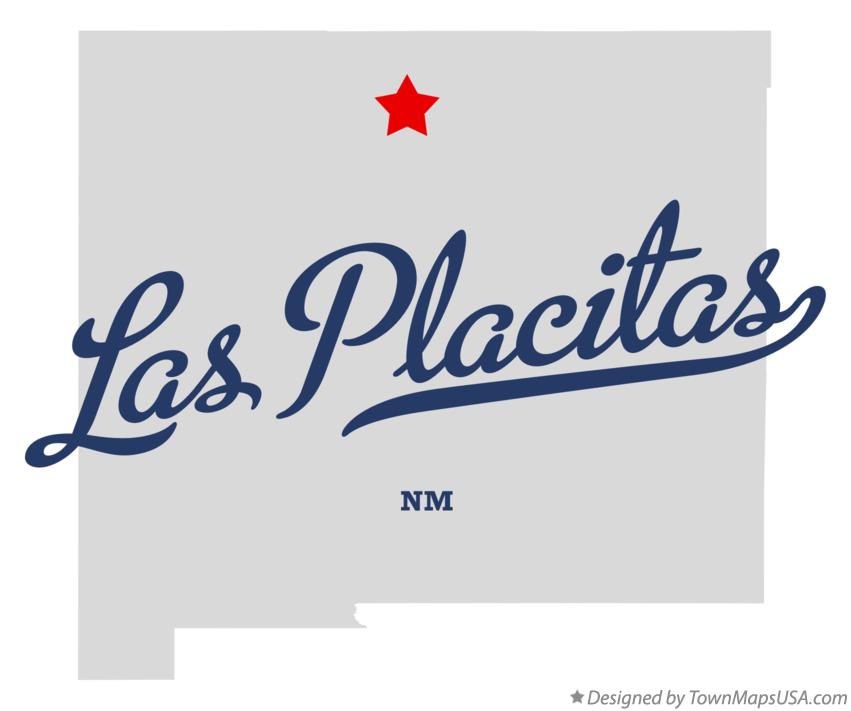 Map of Las Placitas, NM, New Mexico