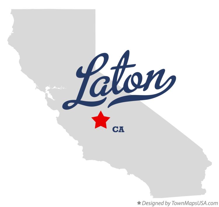 Map of Laton, CA, California