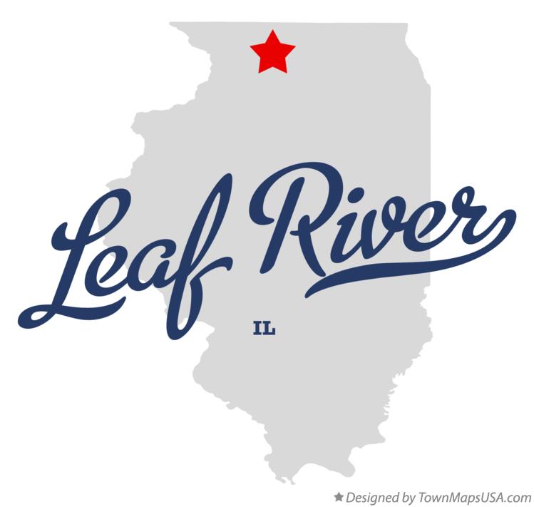 Map of Leaf River, IL, Illinois
