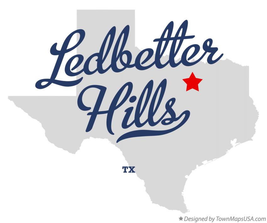 Map of Ledbetter Hills, TX, Texas
