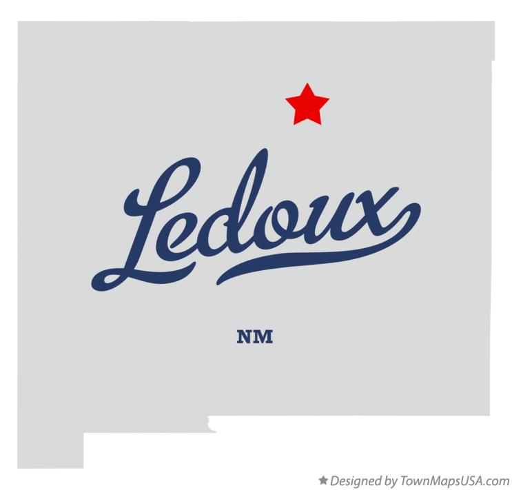 Map of Ledoux, NM, New Mexico