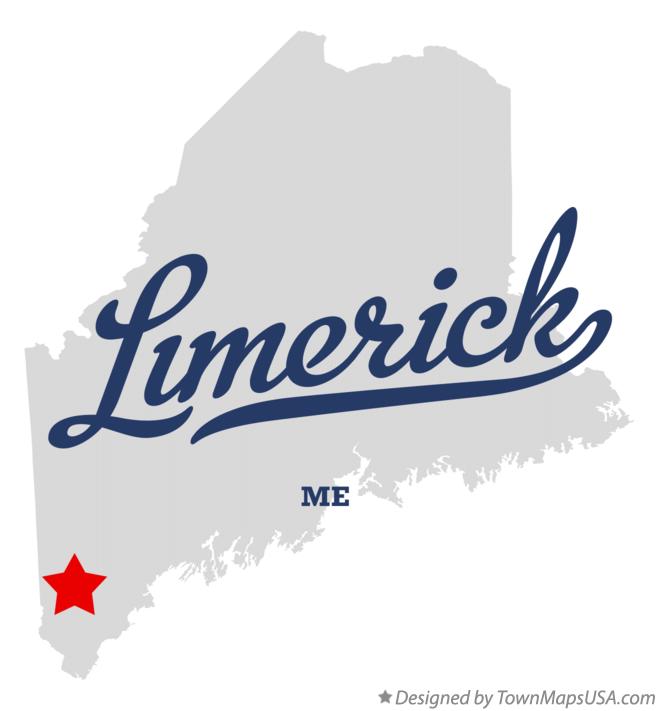 Map of Limerick, ME, Maine